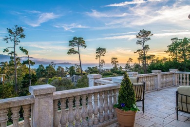 Perched on a gated one-acre parcel near The Lodge at Pebble on Poppy Hills Golf Course in California - for sale on GolfHomes.com, golf home, golf lot