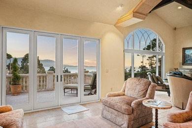 Perched on a gated one-acre parcel near The Lodge at Pebble on Poppy Hills Golf Course in California - for sale on GolfHomes.com, golf home, golf lot