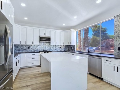 ** ONE OF A KIND BACKYARD SITS ON A LAKE AND TWO GOLF COURSE on Painted Desert Golf Club in Nevada - for sale on GolfHomes.com, golf home, golf lot