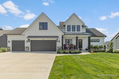 Welcome to your forever home. This immaculate modern farmhouse on The Links At Rolling Meadows in Michigan - for sale on GolfHomes.com, golf home, golf lot