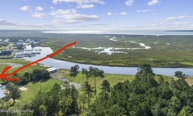 Beautiful waterfront lot offering stunning views and deep-water on Diamondhead Country Club in Mississippi - for sale on GolfHomes.com, golf home, golf lot