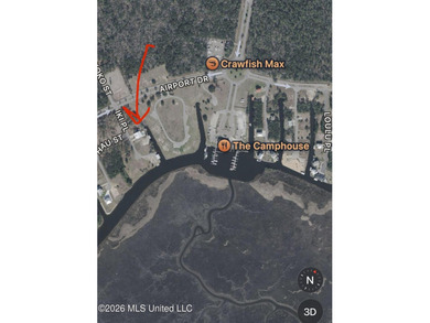 Beautiful waterfront lot offering stunning views and deep-water on Diamondhead Country Club in Mississippi - for sale on GolfHomes.com, golf home, golf lot