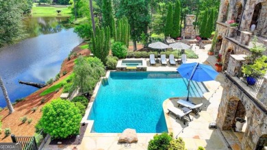 Experience unparalleled elegance in this luxury LAKEFRONT estate on The River Club in Georgia - for sale on GolfHomes.com, golf home, golf lot