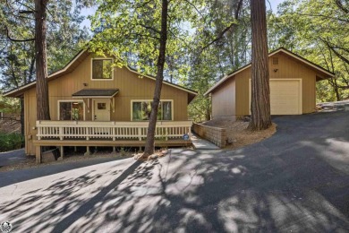 Charming A-frame chalet in Twain Harte offers a cozy mountain on Twain Harte Golf Club in California - for sale on GolfHomes.com, golf home, golf lot