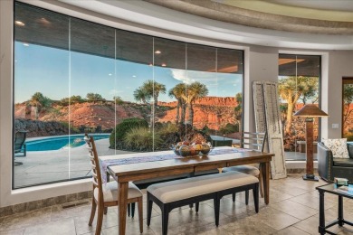 Perched high above the 18th green at Entrada Country Club, this on Entrada at Snow Canyon in Utah - for sale on GolfHomes.com, golf home, golf lot
