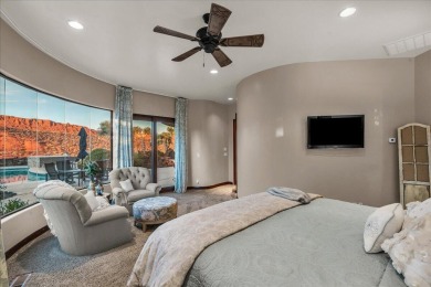 Perched high above the 18th green at Entrada Country Club, this on Entrada at Snow Canyon in Utah - for sale on GolfHomes.com, golf home, golf lot