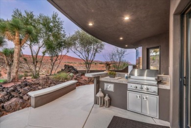 Perched high above the 18th green at Entrada Country Club, this on Entrada at Snow Canyon in Utah - for sale on GolfHomes.com, golf home, golf lot