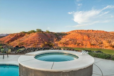 Perched high above the 18th green at Entrada Country Club, this on Entrada at Snow Canyon in Utah - for sale on GolfHomes.com, golf home, golf lot