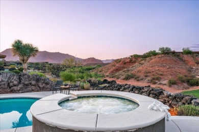 Perched high above the 18th green at Entrada Country Club, this on Entrada at Snow Canyon in Utah - for sale on GolfHomes.com, golf home, golf lot