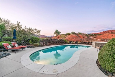 Perched high above the 18th green at Entrada Country Club, this on Entrada at Snow Canyon in Utah - for sale on GolfHomes.com, golf home, golf lot
