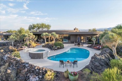 Perched high above the 18th green at Entrada Country Club, this on Entrada at Snow Canyon in Utah - for sale on GolfHomes.com, golf home, golf lot
