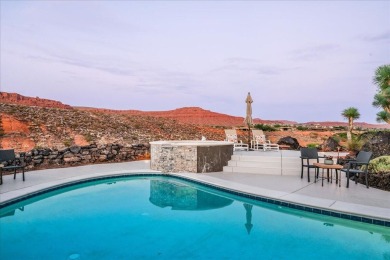 Perched high above the 18th green at Entrada Country Club, this on Entrada at Snow Canyon in Utah - for sale on GolfHomes.com, golf home, golf lot