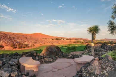 Perched high above the 18th green at Entrada Country Club, this on Entrada at Snow Canyon in Utah - for sale on GolfHomes.com, golf home, golf lot
