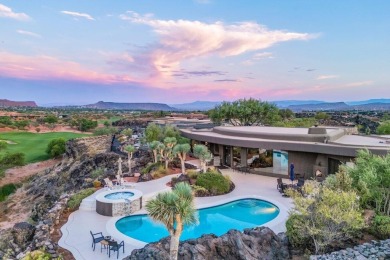 Perched high above the 18th green at Entrada Country Club, this on Entrada at Snow Canyon in Utah - for sale on GolfHomes.com, golf home, golf lot