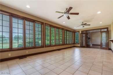 Welcome to this breathtaking brick estate, perfectly positioned on Glenmoor Country Club in Ohio - for sale on GolfHomes.com, golf home, golf lot
