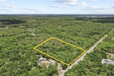 Prime 5-Acre Lot in Desirable Golden Gate Estates, Naples. This on The Club At Twin Eagles in Florida - for sale on GolfHomes.com, golf home, golf lot