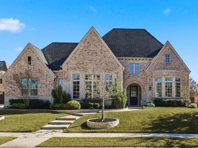 Experience luxury living with this exceptional custom home on Lantana Golf Club in Texas - for sale on GolfHomes.com, golf home, golf lot