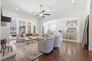 Experience luxury living with this exceptional custom home on Lantana Golf Club in Texas - for sale on GolfHomes.com, golf home, golf lot