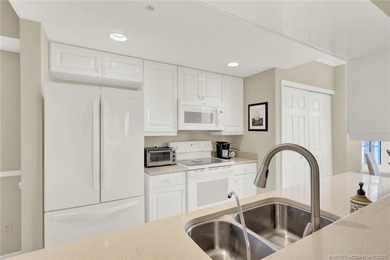 Original owners in this well-maintained 3rd floor corner unit on Ocean Club At the Hutchinson Island Beach Resort in Florida - for sale on GolfHomes.com, golf home, golf lot