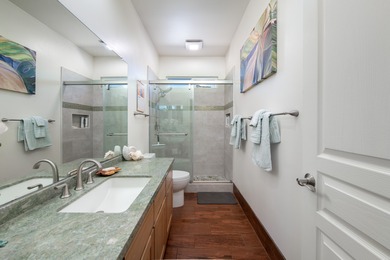 With sweeping 180-degree ocean views and a backdrop of 5 on Waikoloa Village Golf Club in Hawaii - for sale on GolfHomes.com, golf home, golf lot