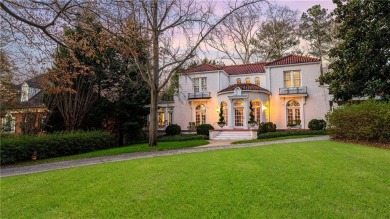 This stunning Mediterranean-style estate exudes timeless on Bobby Jones Golf Club in Georgia - for sale on GolfHomes.com, golf home, golf lot