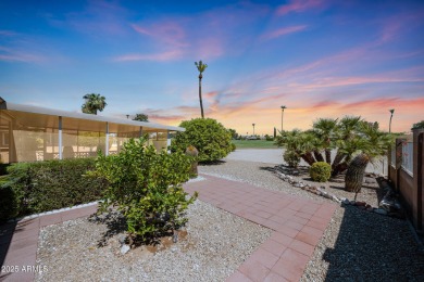 Stop By And View This Expanded Coconino Model Home On Hole on Sun City Lakes West and East in Arizona - for sale on GolfHomes.com, golf home, golf lot