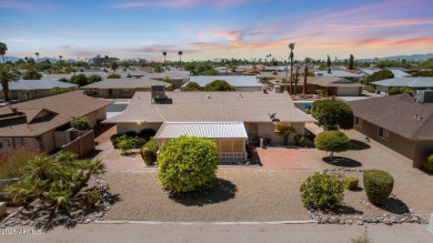 Stop By And View This Expanded Coconino Model Home On Hole on Sun City Lakes West and East in Arizona - for sale on GolfHomes.com, golf home, golf lot