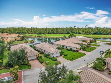 This home has a brand-New Roof! Stunning Panoramic Lake & Golf on Pelican Preserve Golf Club in Florida - for sale on GolfHomes.com, golf home, golf lot