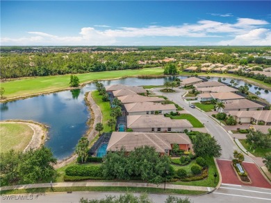 This home has a brand-New Roof! Stunning Panoramic Lake & Golf on Pelican Preserve Golf Club in Florida - for sale on GolfHomes.com, golf home, golf lot
