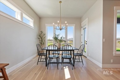 This beautifully designed modern farmhouse backs up to the golf on Falcon Crest Golf Club in Idaho - for sale on GolfHomes.com, golf home, golf lot