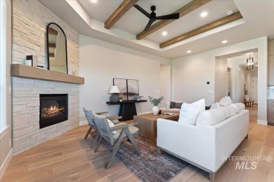 This beautifully designed modern farmhouse backs up to the golf on Falcon Crest Golf Club in Idaho - for sale on GolfHomes.com, golf home, golf lot