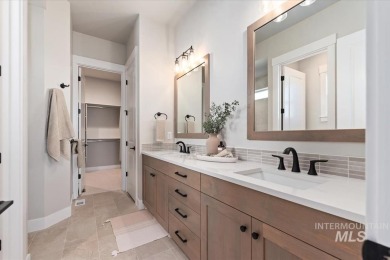 This beautifully designed modern farmhouse backs up to the golf on Falcon Crest Golf Club in Idaho - for sale on GolfHomes.com, golf home, golf lot