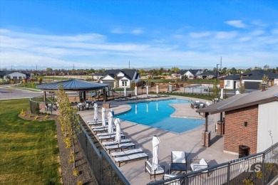This beautifully designed modern farmhouse backs up to the golf on Falcon Crest Golf Club in Idaho - for sale on GolfHomes.com, golf home, golf lot