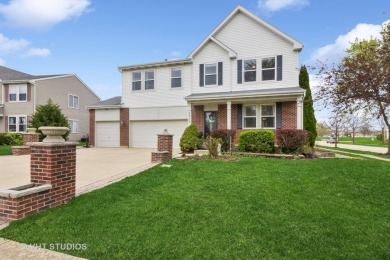 This very spacious 5-bedroom home, situated on a premium, fenced on Carillon Lakes 3 Hole Course in Illinois - for sale on GolfHomes.com, golf home, golf lot