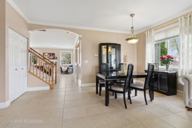 This very spacious 5-bedroom home, situated on a premium, fenced on Carillon Lakes 3 Hole Course in Illinois - for sale on GolfHomes.com, golf home, golf lot