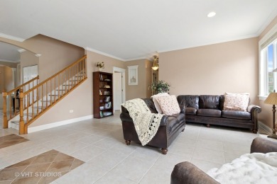 This very spacious 5-bedroom home, situated on a premium, fenced on Carillon Lakes 3 Hole Course in Illinois - for sale on GolfHomes.com, golf home, golf lot