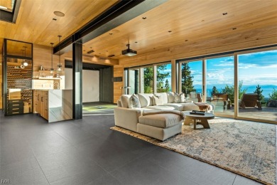 Exceptional mountain modern panoramic lake view estate designed on Incline Village Golf Course in Nevada - for sale on GolfHomes.com, golf home, golf lot