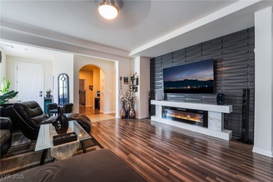 Paid-off solar panels and a prime corner lot with an expansive on Rhodes Ranch Golf Club in Nevada - for sale on GolfHomes.com, golf home, golf lot