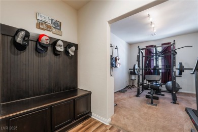 Paid-off solar panels and a prime corner lot with an expansive on Rhodes Ranch Golf Club in Nevada - for sale on GolfHomes.com, golf home, golf lot