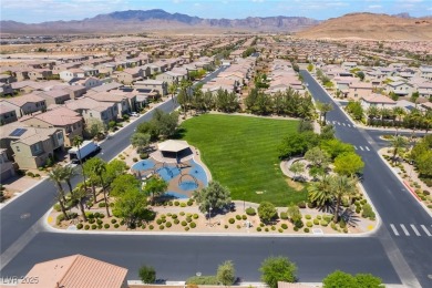 Paid-off solar panels and a prime corner lot with an expansive on Rhodes Ranch Golf Club in Nevada - for sale on GolfHomes.com, golf home, golf lot