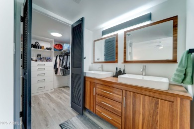 Terrific on-trend fully remodeled single level 2 bdrm/2 bath on Scottsdale Shadows in Arizona - for sale on GolfHomes.com, golf home, golf lot