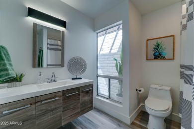 Terrific on-trend fully remodeled single level 2 bdrm/2 bath on Scottsdale Shadows in Arizona - for sale on GolfHomes.com, golf home, golf lot