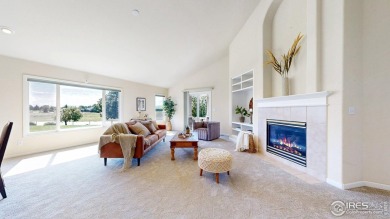 Prepare to be captivated by the allure of this stunning patio on Highland Meadows Golf Course in Colorado - for sale on GolfHomes.com, golf home, golf lot