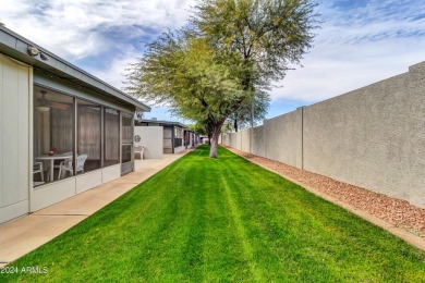 This charming townhome, nestled within a vibrant 55+ active on Sunland Village East Golf Course in Arizona - for sale on GolfHomes.com, golf home, golf lot