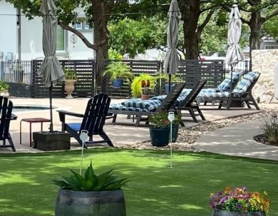 Nestled beneath an abundance of shade, located across the street on Legends Golf Course in Texas - for sale on GolfHomes.com, golf home, golf lot