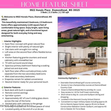 Located on a peaceful cul de sac in the coastal community of on Diamondhead Country Club in Mississippi - for sale on GolfHomes.com, golf home, golf lot