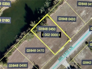 Great 100'+ wide fresh water canal features a lovely view on Burnt Store Golf Club in Florida - for sale on GolfHomes.com, golf home, golf lot
