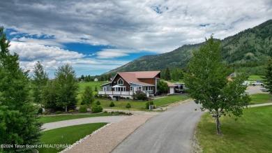 This expansive 5 bed, 3 bath log home offers a perfect blend of on Cedar Creek Golf Course in Wyoming - for sale on GolfHomes.com, golf home, golf lot