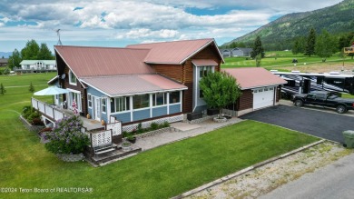 This expansive 5 bed, 3 bath log home offers a perfect blend of on Cedar Creek Golf Course in Wyoming - for sale on GolfHomes.com, golf home, golf lot