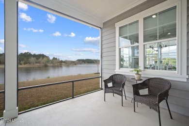 Experience luxurious lakefront living in this custom-built on Hilton Head Lakes Golf Club in South Carolina - for sale on GolfHomes.com, golf home, golf lot